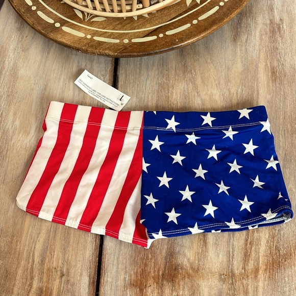 American flag 🇺🇸 swim short shorts L bathing suit men’s - Picture 3 of 3